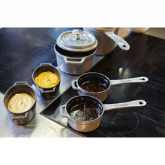 Staub | 0.25 qt Mini Saucepan - Graphite Grey, Cast Iron | Cast Iron