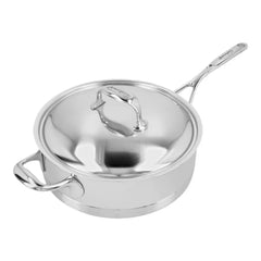 Demeyere | 5 qt Sauté Pan With Helper Handle And Lid, 18/10 Stainless Steel | Atlantis