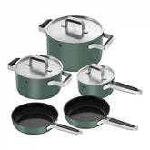 ZWILLING | 8-pc Stainless Steel Cookware Set, Green | Pure