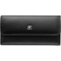 ZWILLING | 4-pc, Leather Manicure Pedicure Set With Compact Nail Clippers, Matte Black | PREMIUM