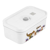 ZWILLING | M, DINOS Vacuum Lunch Box, Plastic, White-Grey | Fresh & Save