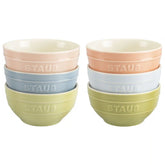 Staub | 4.5-inch / 6-pc, Bowl set macaron, Mixed Colors | Stoneware