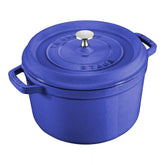 Staub | 5 qt, Round, Tall Dutch Oven, Blueberry | Cast Iron