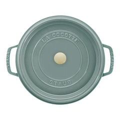Staub | 5.5 qt, Round, Dutch Oven, Eucalyptus | Cast Iron