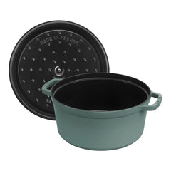 Staub | 5.5 qt, Round, Dutch Oven, Eucalyptus | Cast Iron