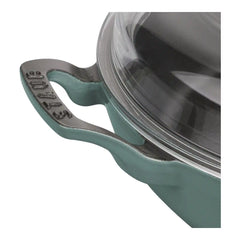 Staub | 3.5 qt, Braiser With Glass Lid, Eucalyptus | Cast Iron