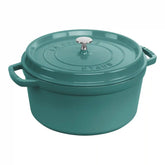 Staub | 7 qt, Round, Dutch Oven, Turquoise | Cast Iron