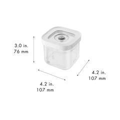 ZWILLING | CUBE Container S / 11 cm, 0.35 Qt, Transparent-White | Fresh & Save CUBE
