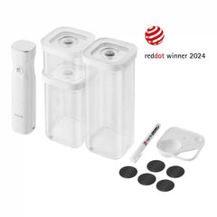 ZWILLING | CUBE Vacuum Starter Set, S / 6-pc, Transparent-White | Fresh & Save CUBE