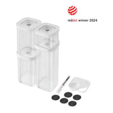 ZWILLING | CUBE Container Set, S / 6-pc, Transparent-White | Fresh & Save CUBE