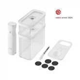 ZWILLING | CUBE Vacuum Starter Set, M / 5-pc, Transparent-White | Fresh & Save CUBE