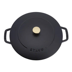 Staub | 5 qt, Essential French Oven, Matte Black | Cast Iron