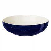 Staub | 11.5-inch, Shallow Serving Bowl, Dark Blue | Stoneware