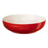 Staub | 11.5-inch, Shallow Serving Bowl, Cherry | Stoneware