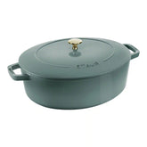 Staub | 6 qt, Wide Oval French Oven, Eucalyptus | Cast Iron