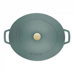 Staub | 6 qt, Wide Oval French Oven, Eucalyptus | Cast Iron