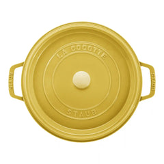 Staub | 5.5 qt, Round, Dutch Oven, Citron | Cast Iron