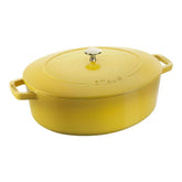 Staub | 6 qt, Wide Oval French Oven, Citron | Cast Iron