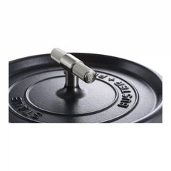 Staub | 4 qt, Round, Dutch Oven Buster And Punch, Matte Black | Cast Iron
