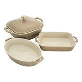 Staub | 4-pc, Mixed Baking Dish Set, Sesame | Stoneware