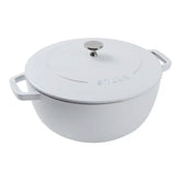Staub | 5 qt, Essential French Oven, Pure White | Cast Iron