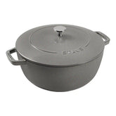 Staub | 5 qt, Essential French Oven, Graphite Grey | Cast Iron