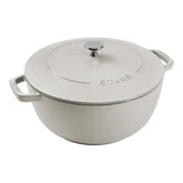 Staub | 5 qt, Essential French Oven, White Truffle | Cast Iron