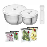 ZWILLING | stainless steel / M/L Vacuum Starter Set, 9-pc | Fresh & Save BOWLS