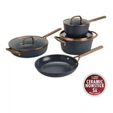 ZWILLING | 7-pc, Cookware Set Ceramic Nonstick Titanium | Milano