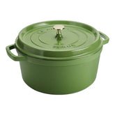 Staub | 7 qt, Round, Dutch Oven, Pistachio | Cast Iron - Round Cocottes