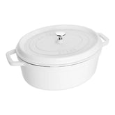 Staub | 5.75 qt, Oval, Dutch Oven, Pure White | Cast Iron