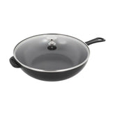 Staub | 10-inch, Daily Pan With Glass Lid, Matte Black | Cast Iron