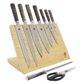 MIYABI | 10-pc, Knife block set, Brown | BLACK 5000MCD67