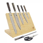 MIYABI | 8-pc, Knife block set, Brown | BLACK 5000MCD67