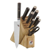 MIYABI | 10-pc, Knife block set, Natural | Kaizen