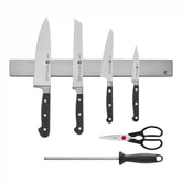 ZWILLING | 7-pc, Set with 17.5" Stainless Magnetic Knife Bar, No-Color | Professional S