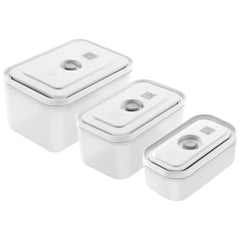 ZWILLING | S/M/L / 3-pc, Vacuum Container, Plastic, Semitransparent-Grey | Fresh & Save
