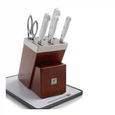 ZWILLING | 7-pc, Self Sharpening Knife Block Set, Silver-White | Pro le blanc