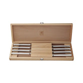 ZWILLING | 8-pc, Stainless Steel Serrated Steak Knife Set With Wood Presentation Case | Steak Sets