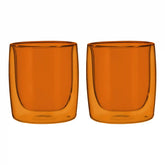 ZWILLING | 2-pc Tumbler Glass Set - Amber, Double Wall | Sorrento Bar