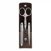 ZWILLING | 3-pc, Leather Manicure Pedicure Set With Combination Nail Scissors, Brown | PREMIUM