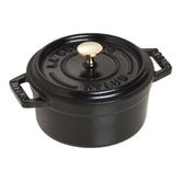Staub | 0.25 qt, Mini Round Dutch Oven, Matte Black | Cast Iron