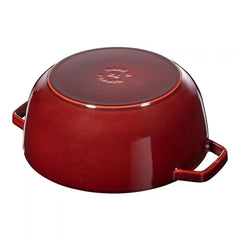 Staub | 3.75 qt, Essential French Oven Rooster Lid, Grenadine | Cast Iron