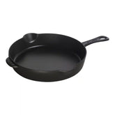Staub | 11-inch, Traditional Deep Skillet, Matte Black | Cast Iron