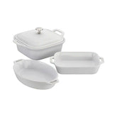 Staub | 4-pc, Mixed Baking Dish Set, White | Stoneware