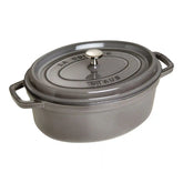 Staub | 5.75 qt, Oval, Dutch Oven, Graphite Grey | Cast Iron