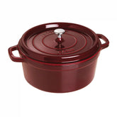 Staub | 7 qt, Round, Dutch Oven, Grenadine - Factory Second | Cast Iron