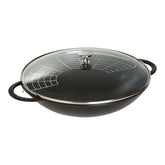 Staub | 14.5-inch, Wok, Matte Black | Cast Iron