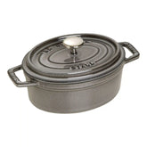 Staub | 1 qt, Oval, Dutch Oven, Graphite Grey | Cast Iron