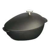 Staub | 2 qt, Cast Iron, Mussel Pot, Matte Black | Cast Iron